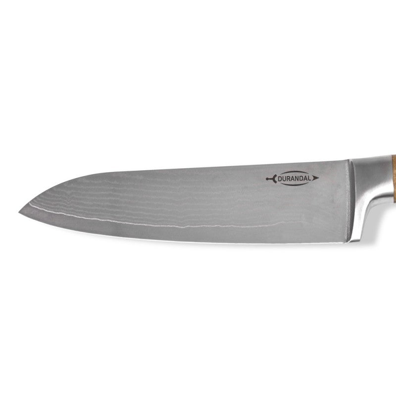 LÉGENDE Damast-Messer Santoku | Damastmesser | Premium Küchenmesser | 16,8 cm